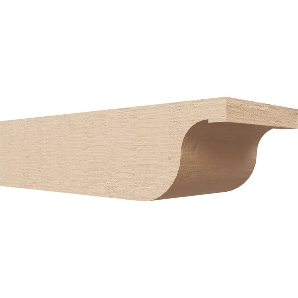 Ekena Millwork 6in. W x 4in. H x 16in. L Del Monte Woodgrain TimberThane Rafter Tail, Primed Tan RFTUR06X04X16DELRCPR - main